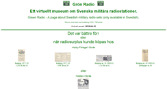 Desktop Screenshot of gronradio.sm7dlf.se